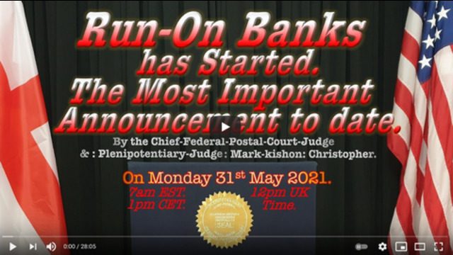 Run-On Banks has Started. The Most Important Announcement to date.