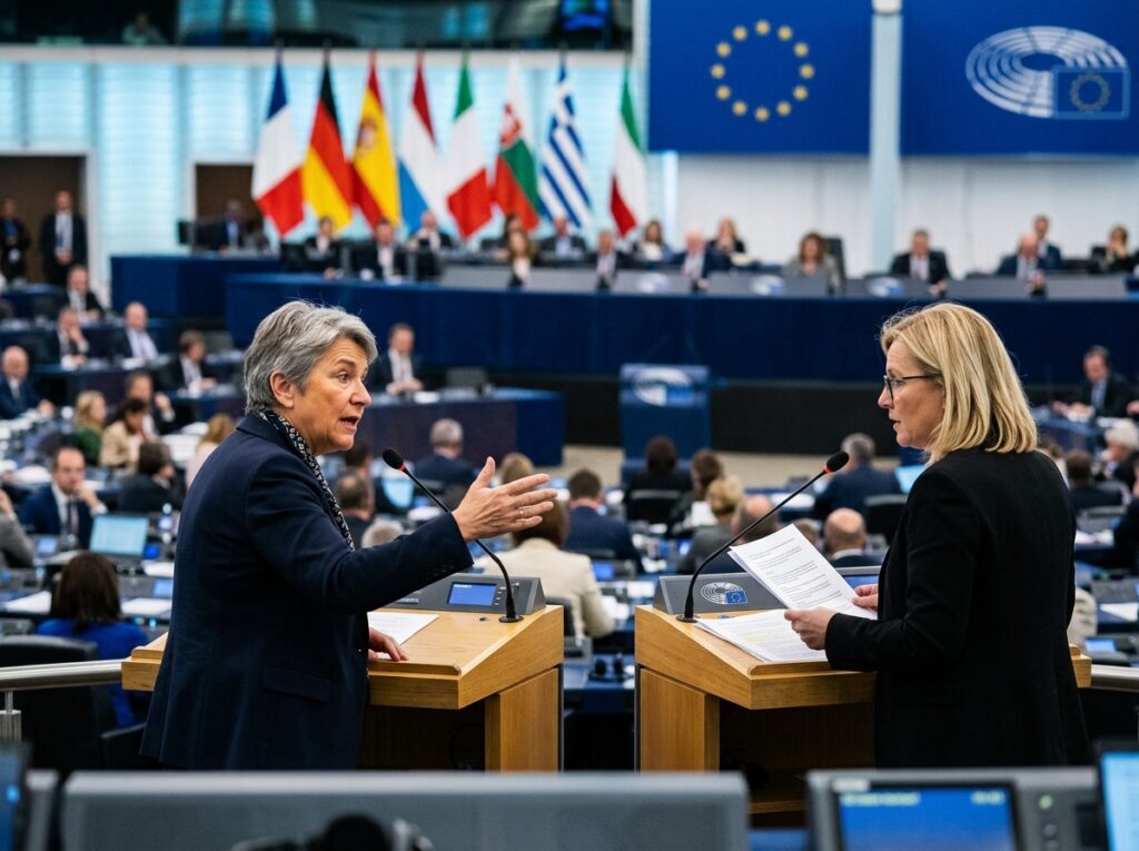 Europosłowie krytykujący tempo wdrażania Zielonego Ładu w Parlamencie Europejskim