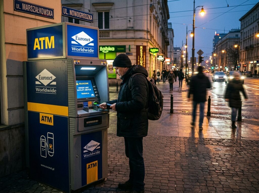 Bankomat Euronet z obniżonym limitem wypłaty BLIK do 200 złotych